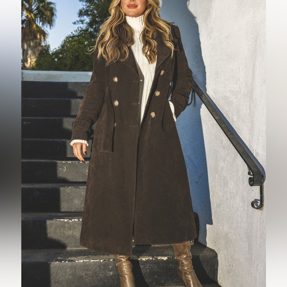 CUPSHE x Jojo Double Breasted Coat